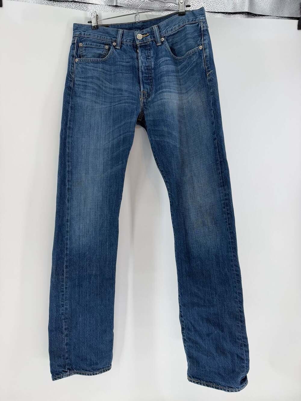 Levi’s 501 Original Fit Jeans W32 L34 2014 Button Fly Straight Leg Denim